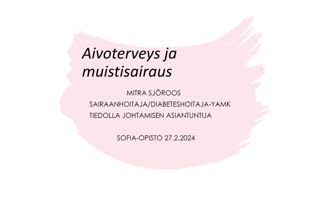 Aivoterveys kiinnosti osallistujia